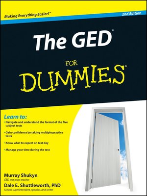 cover image of The GED For Dummies